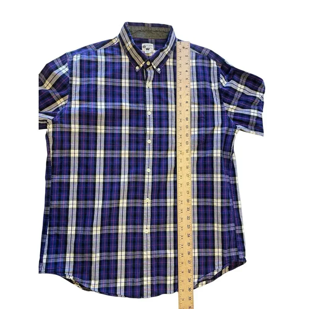 J Crew Shirt Mens XL Plaid Long Sleeve Career Office Casual Cotton Button Down